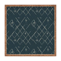 Little Om Starry Web navy Square Tray