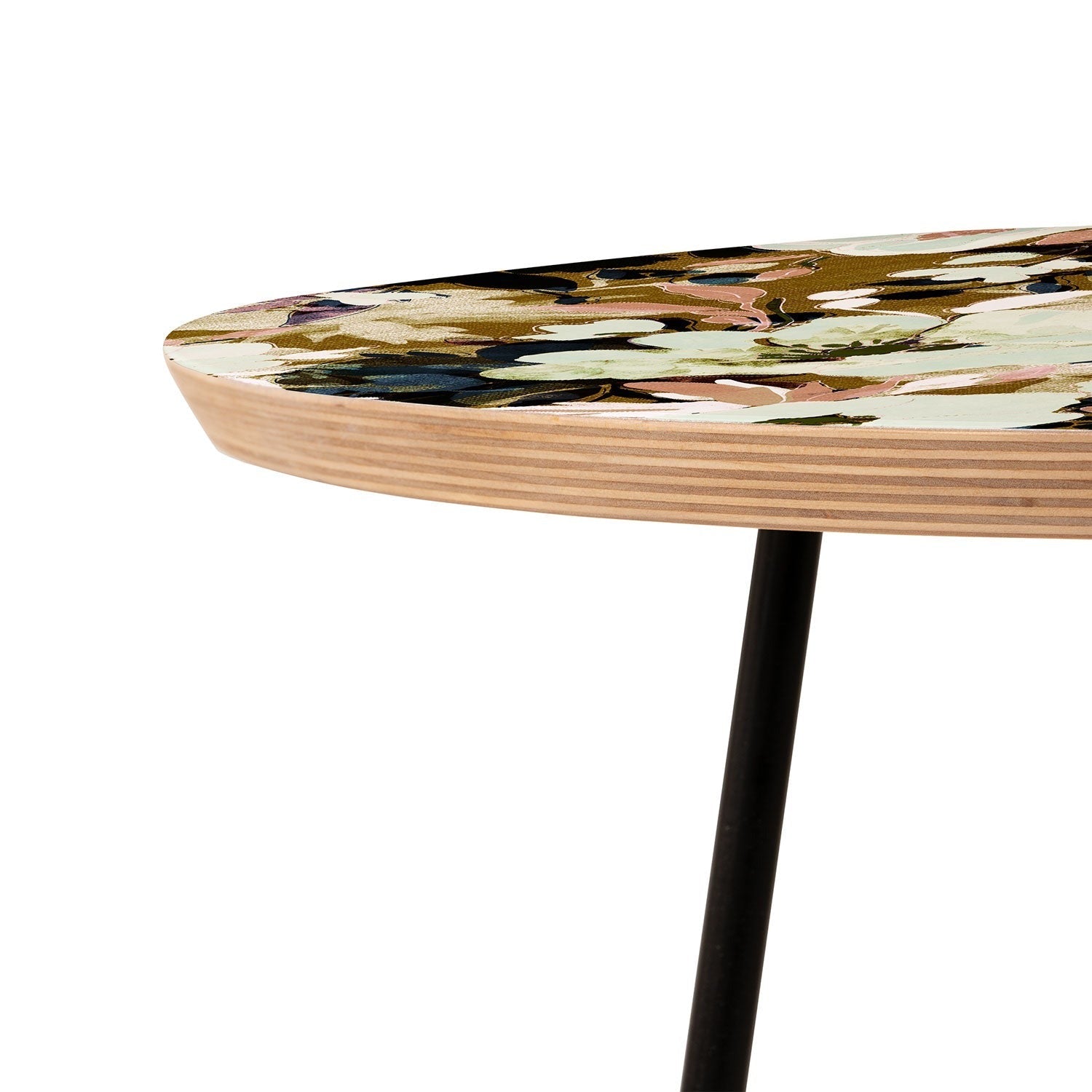 Marta Barragan Camarasa Romantic Floral Fusion Round Side Table