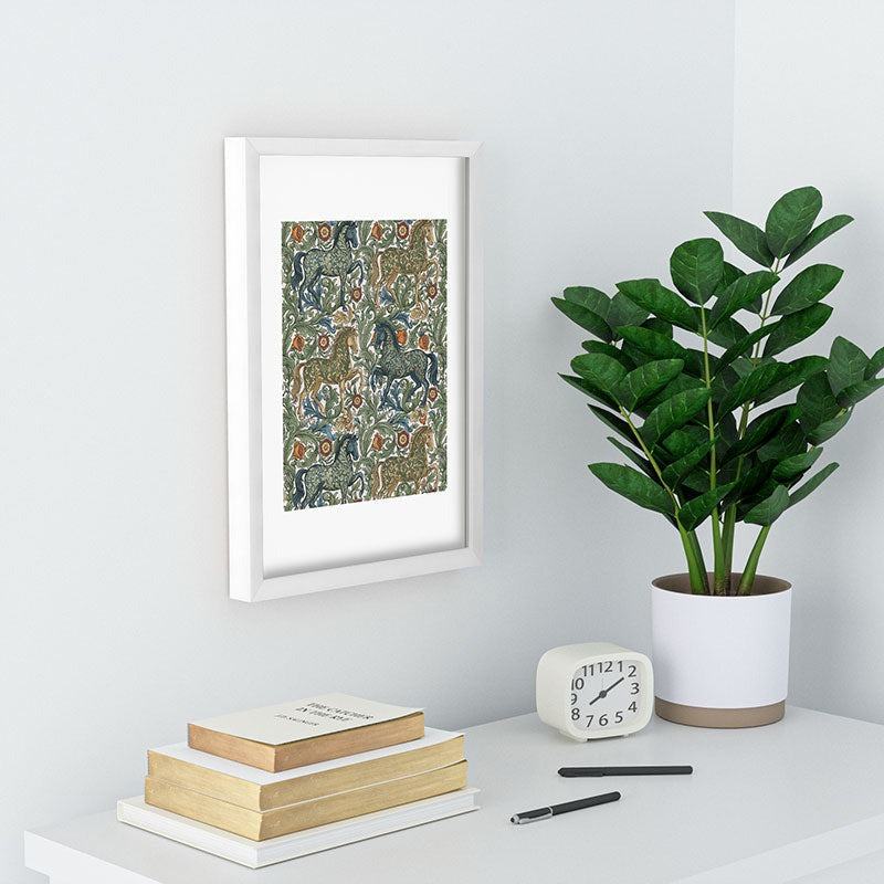 Marta Barragan Camarasa Renaissance Horse Garden Recessed Framing Rectangle