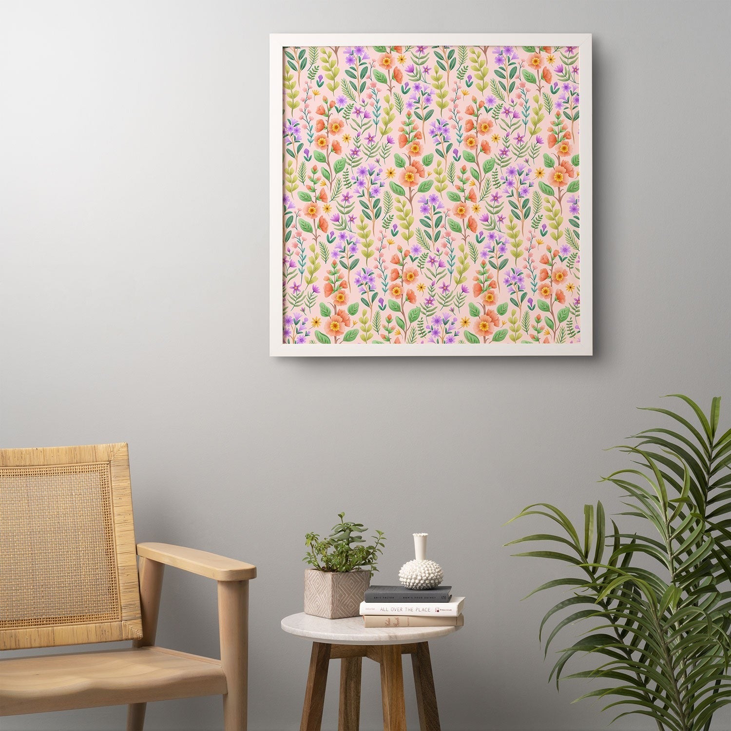 Pimlada Phuapradit Ditsy Spring Floral Framed Wall Art