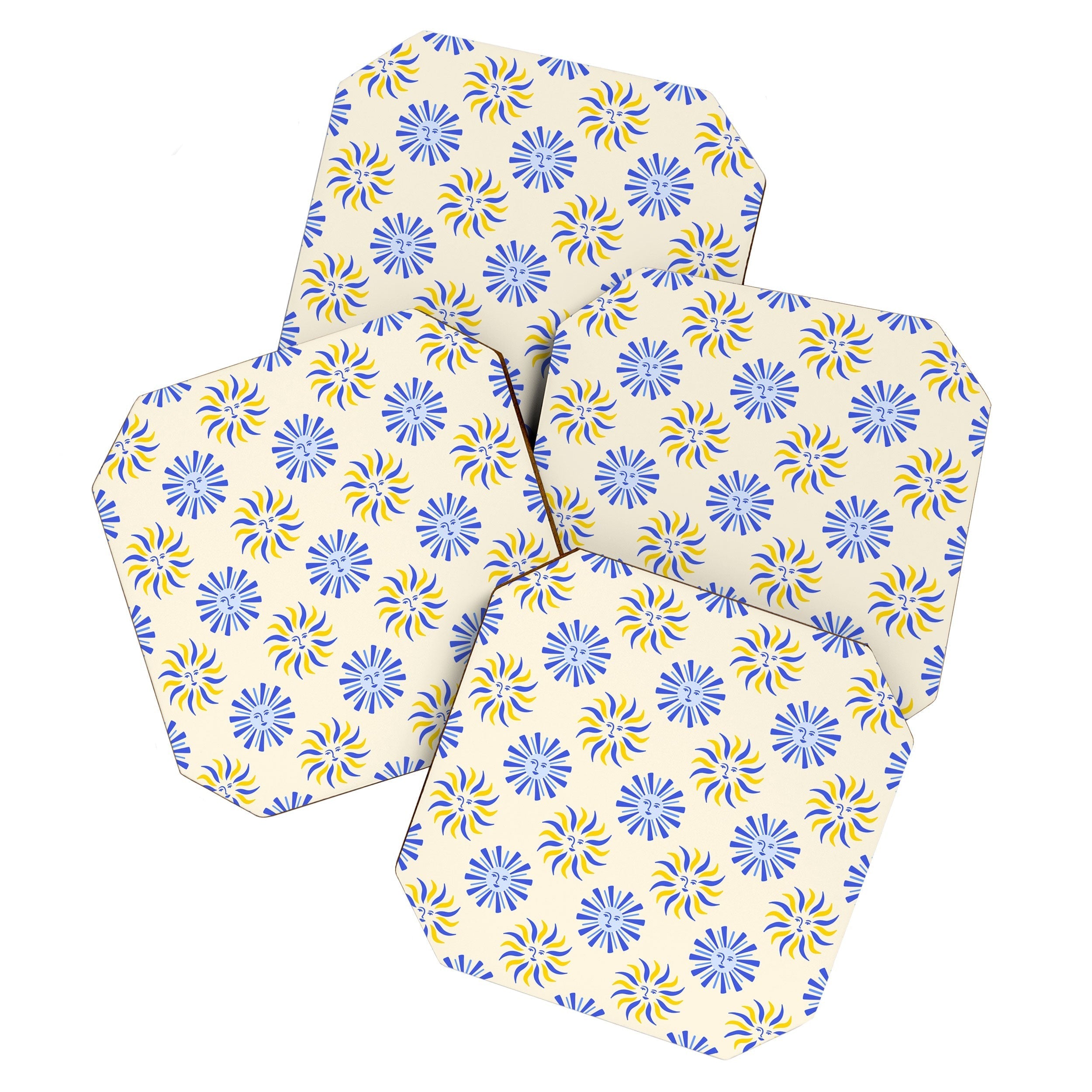 Design by Spark Dolce Vita Radial Sun Flames Coaster Set