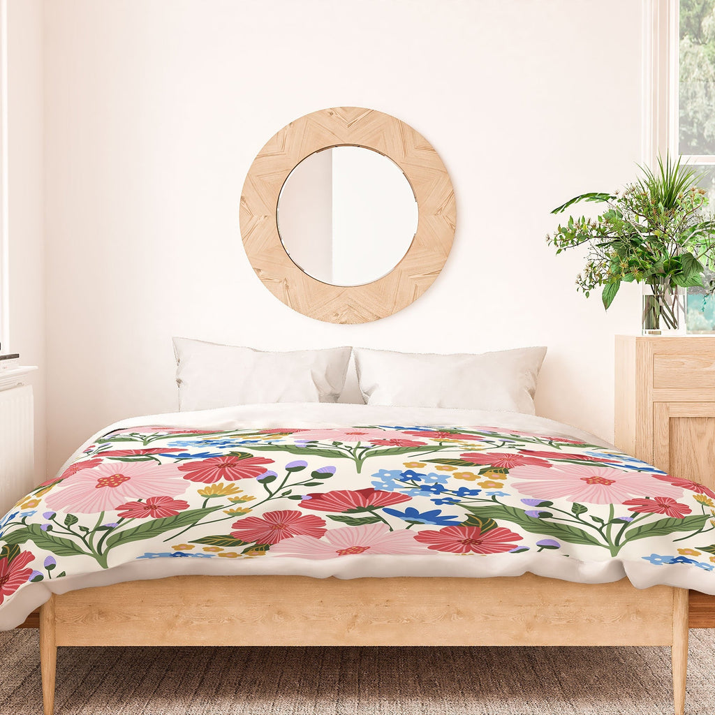 Design by Spark Wild Bloom Flowers Duvet Cover