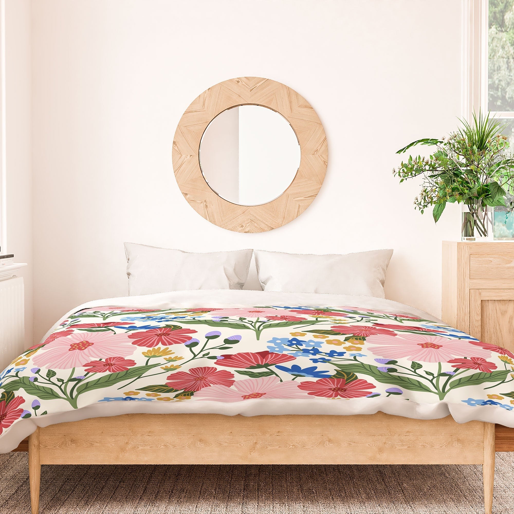 Design by Spark Wild Bloom Flowers Duvet Cover