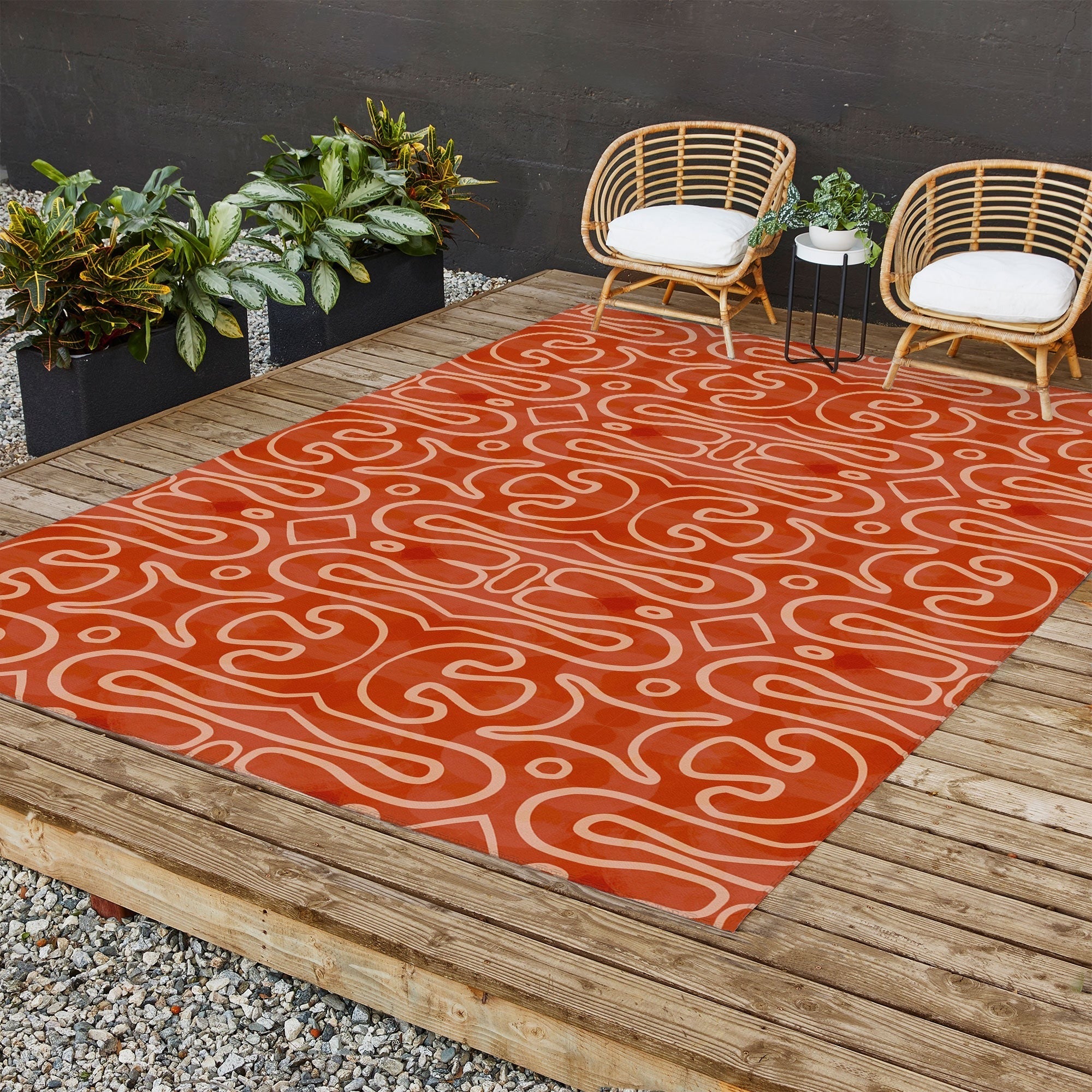Mirimo Venexiana Burnt Orange Outdoor Rug