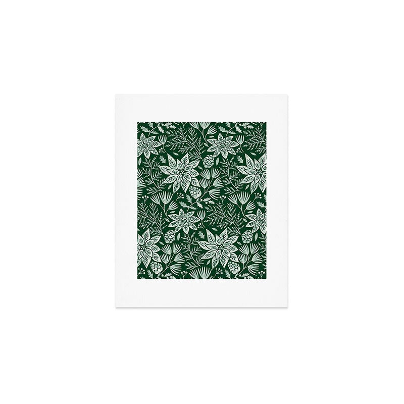Pimlada Phuapradit Christmas Poinsettia Art Print