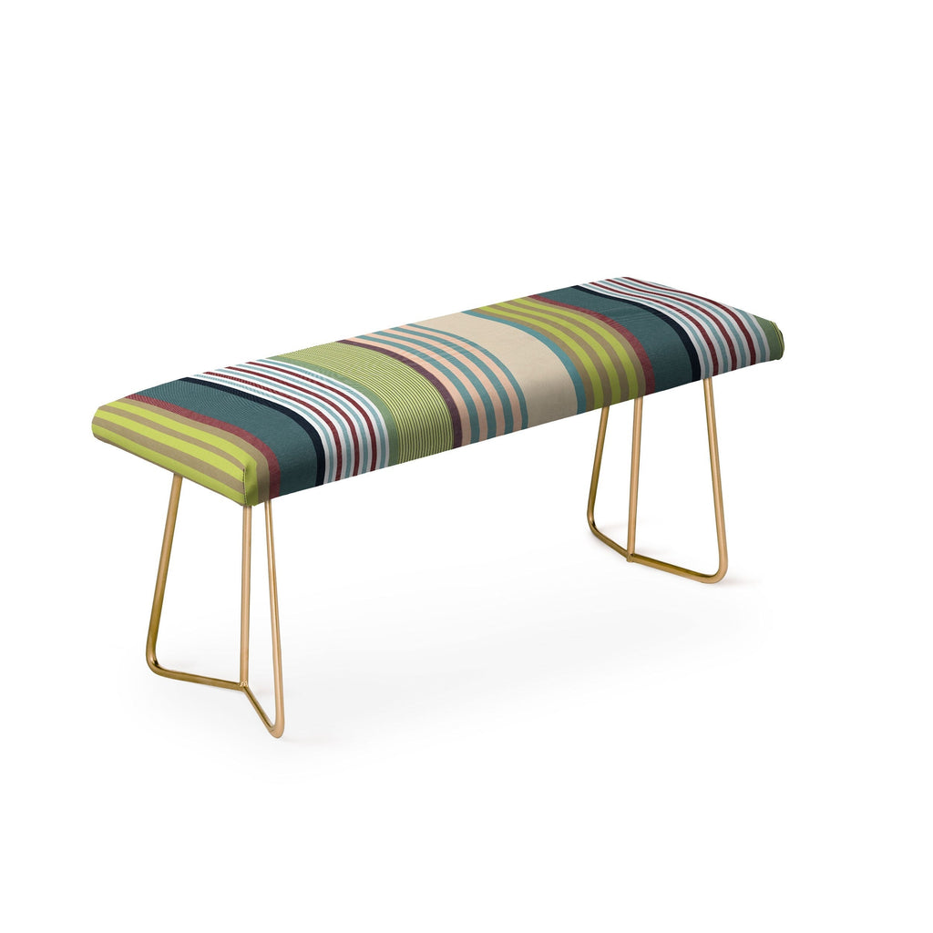 Marta Barragan Camarasa Colorful Stripe Delight Bench