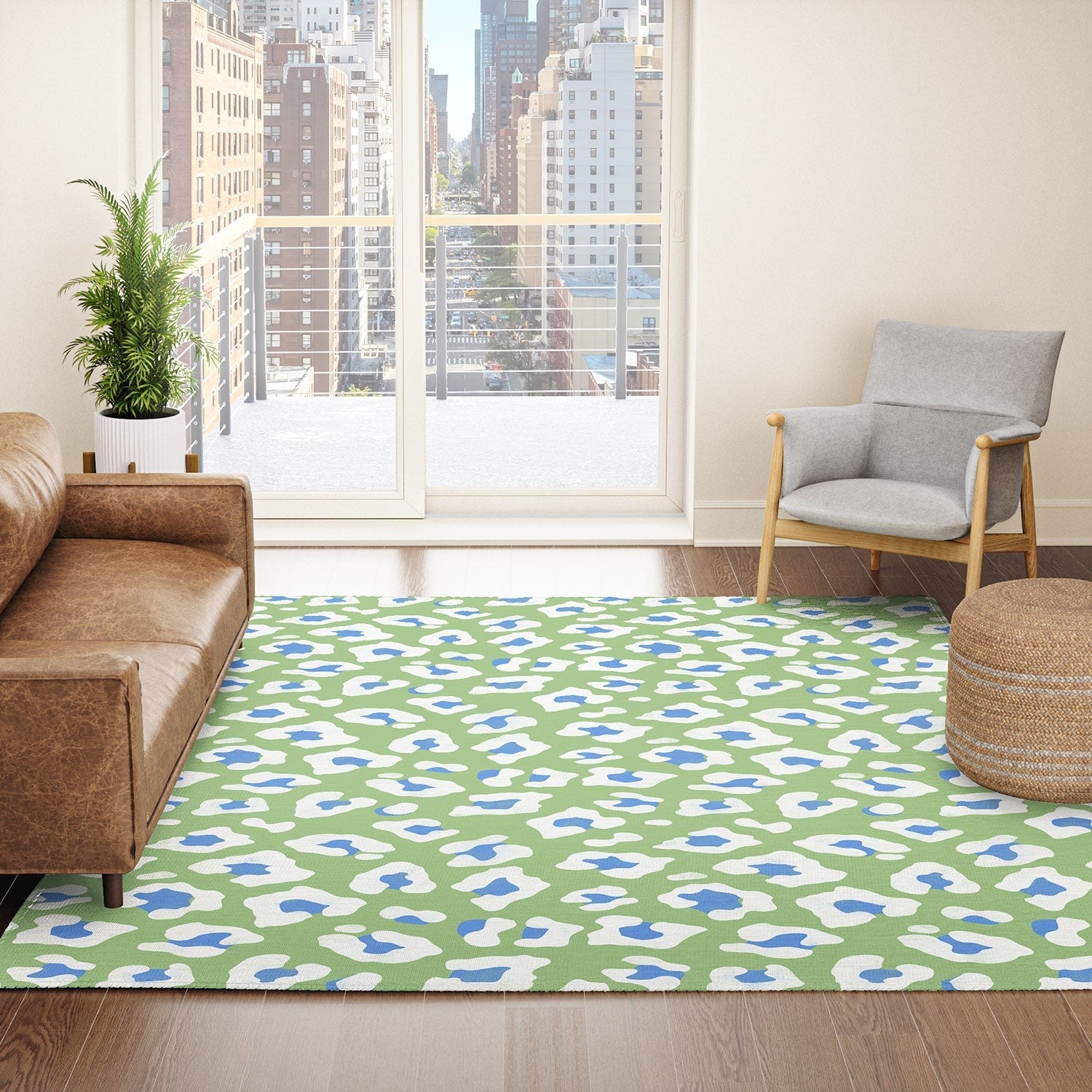 Avenie BR Cheetah Print Area Rug