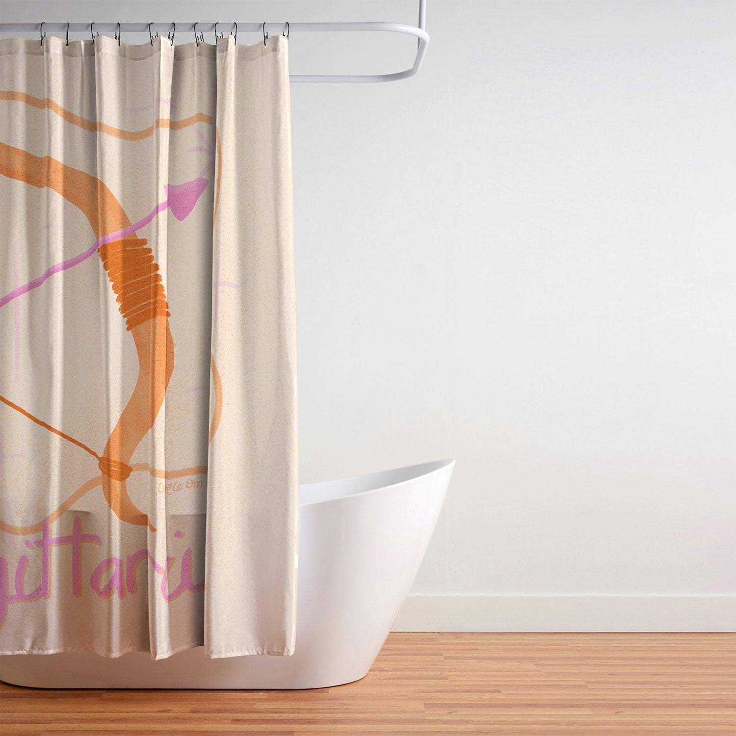 Little Om Zodiac Sign Sagittarius Shower Curtain