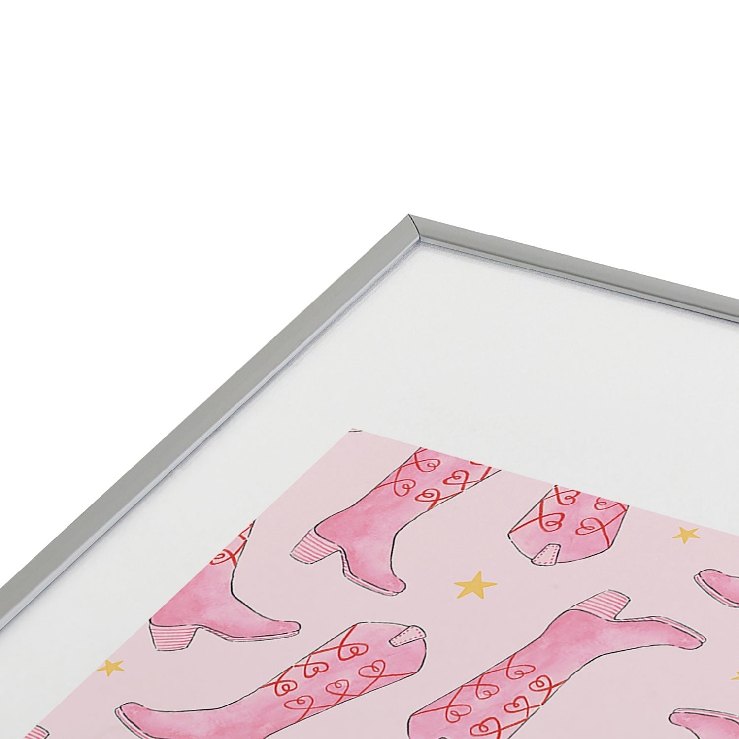 Love_Ryming Stars and Boots Metal Framed Art Print