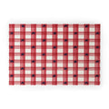 DENY Designs Red Gingham plus Stars Welcome Mat