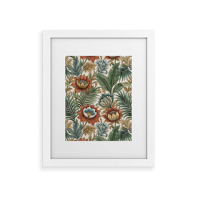 Marta Barragan Camarasa Retro Jungle Garden Framed Art Print