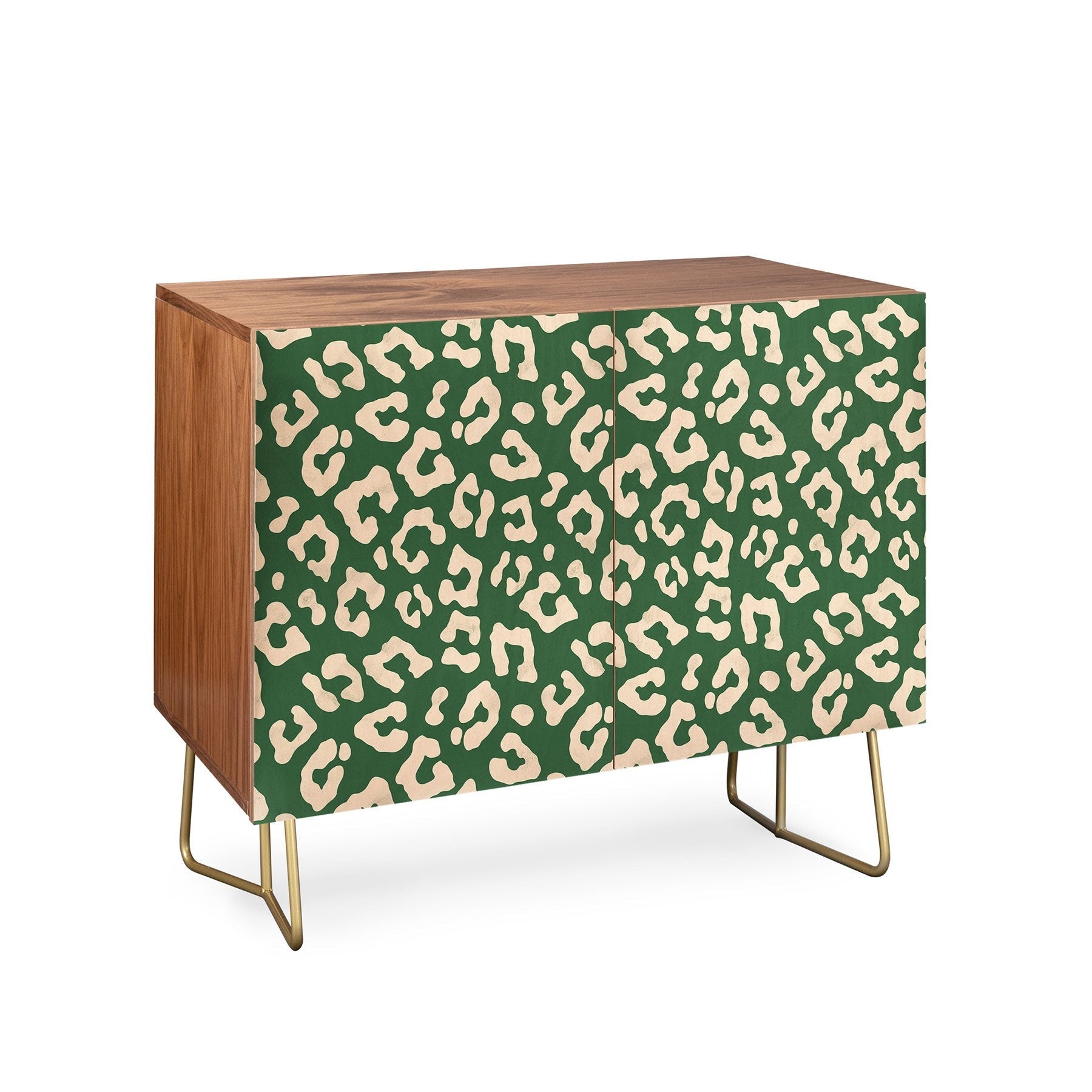 Avenie BR Cheetah Print In Green Credenza
