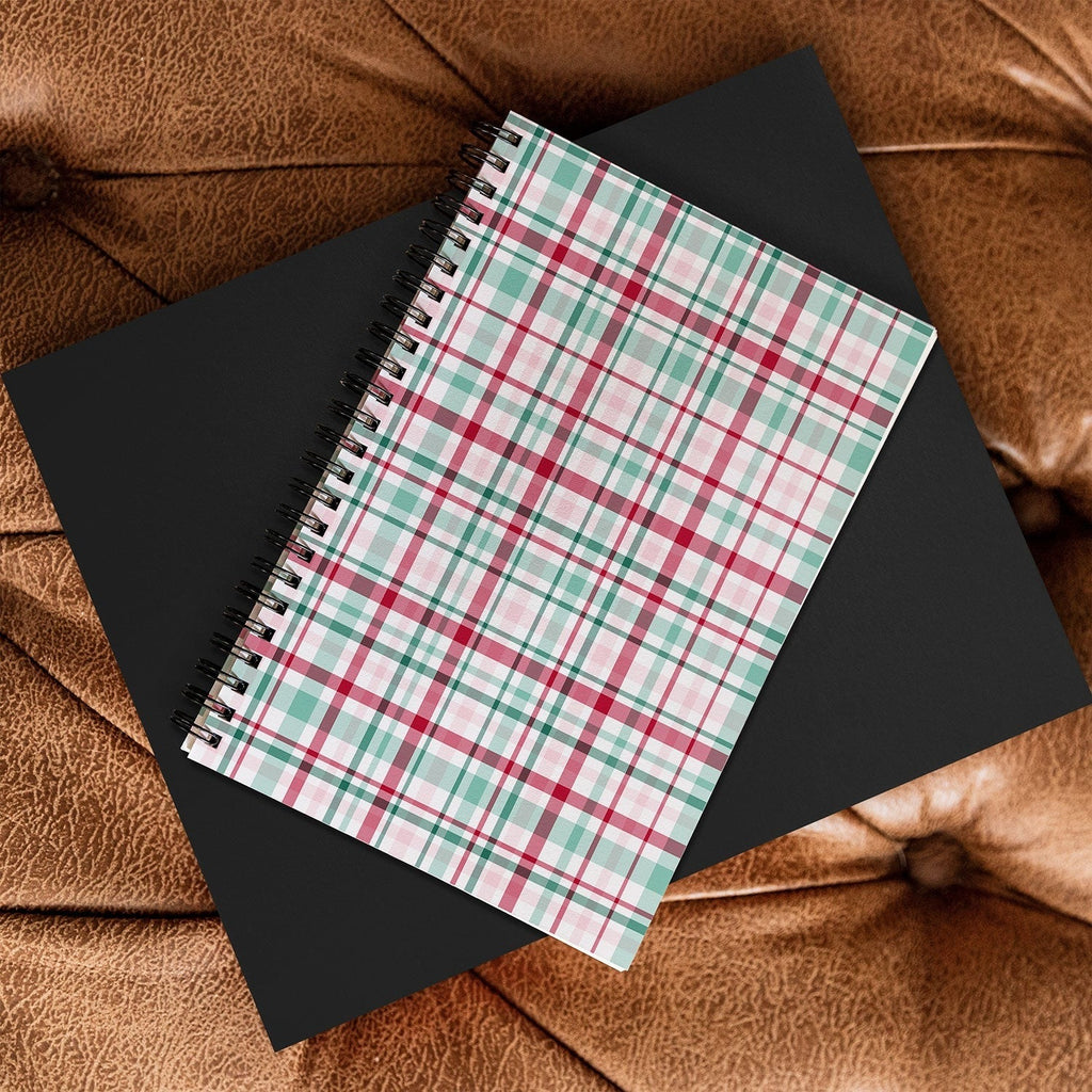 Lisa Argyropoulos Merry Vintage Plaid Spiral Notebook