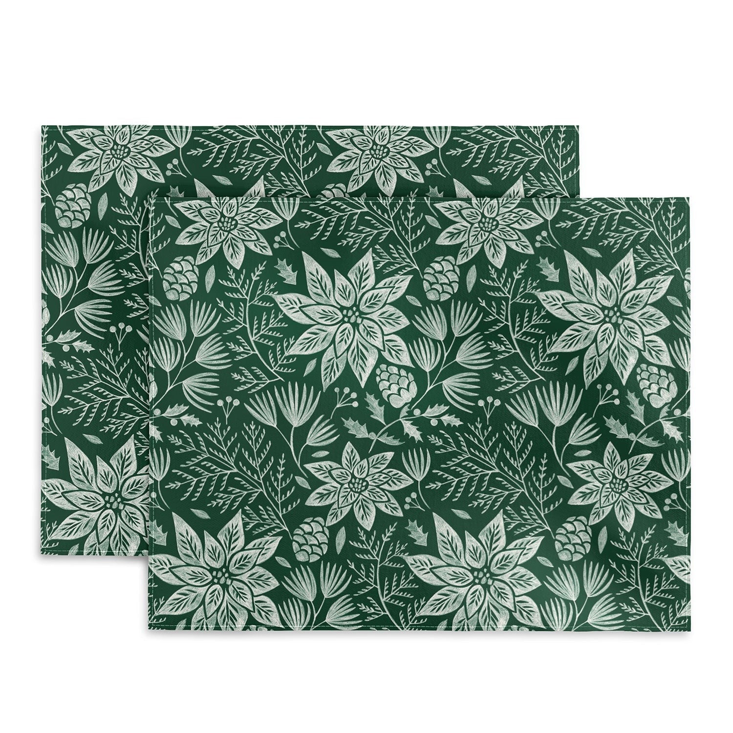 Pimlada Phuapradit Christmas Poinsettia Placemat