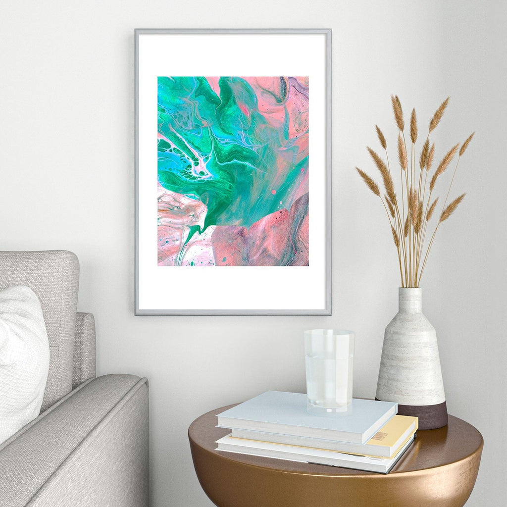 83 Oranges Another Worldly Metal Framed Art Print