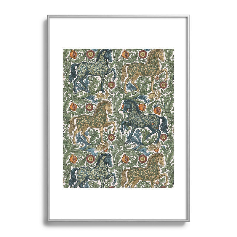 Marta Barragan Camarasa Renaissance Horse Garden Metal Framed Art Print