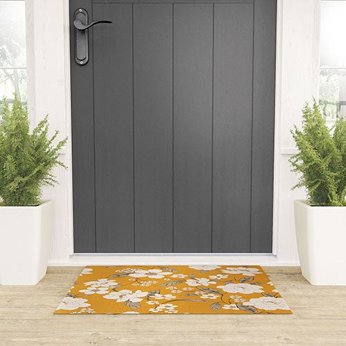 Gabriela Fuente Roberta Sunflower Welcome Mat