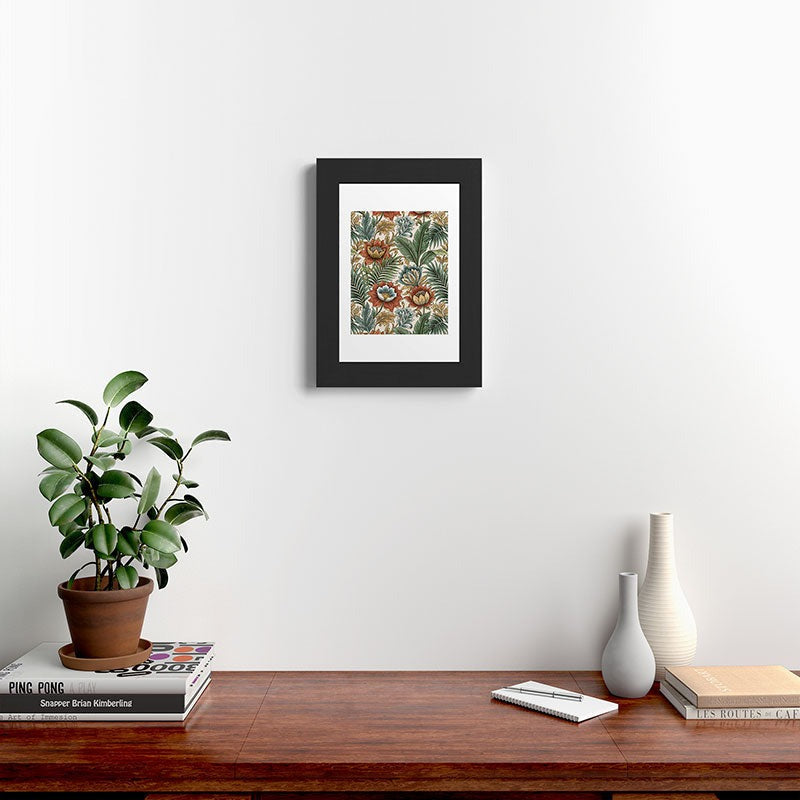 Marta Barragan Camarasa Retro Jungle Garden Framed Art Print