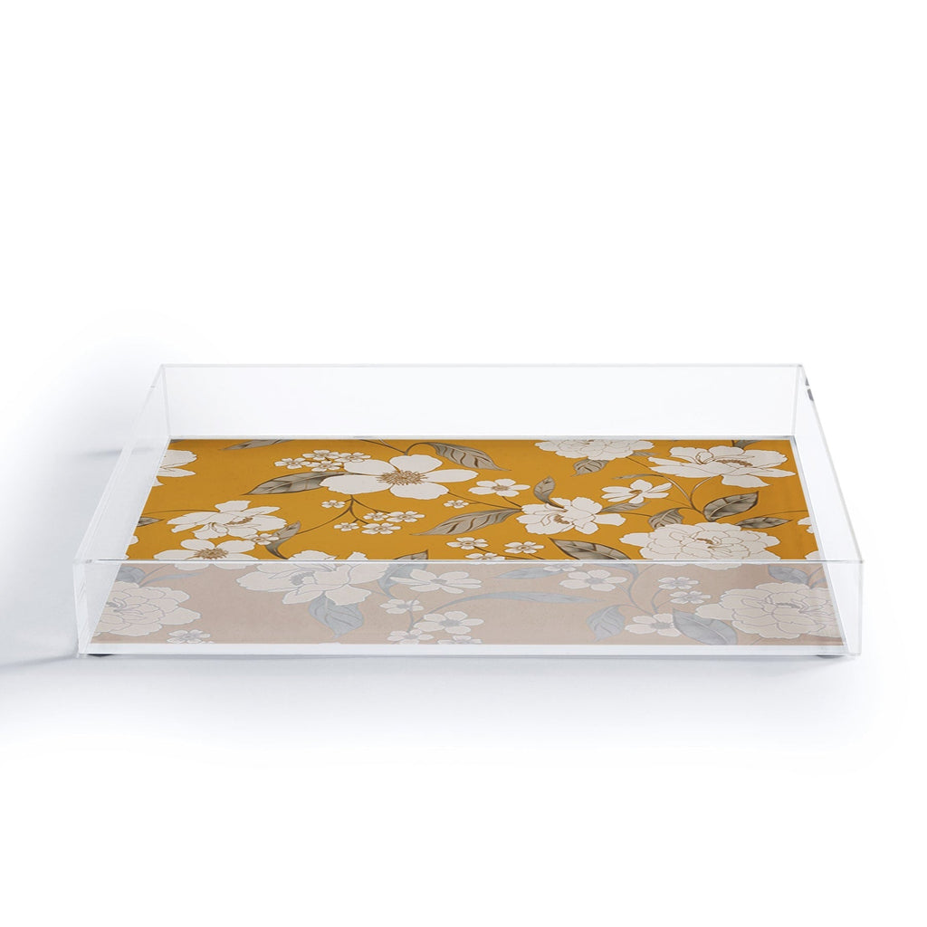Gabriela Fuente Roberta Sunflower Acrylic Tray