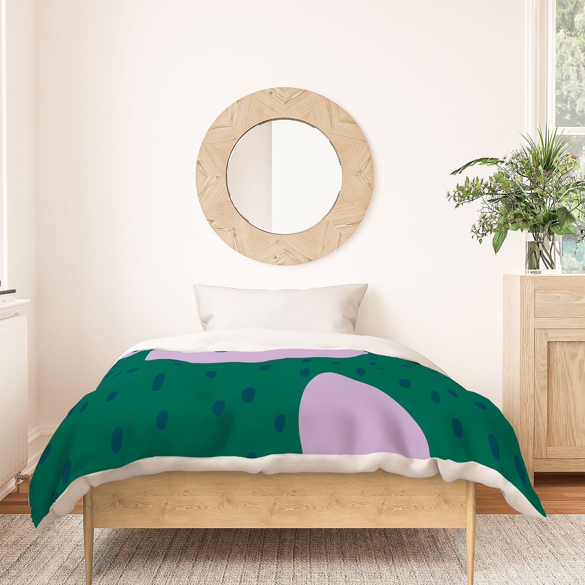 Camilla Foss Pebbles and Rabbit Duvet Cover
