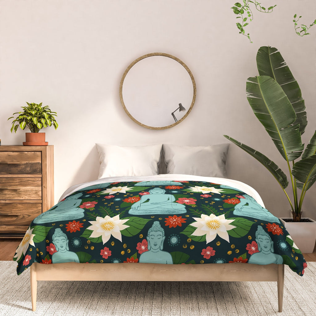 Design by Spark Meditating Lotus Buddha Comforter