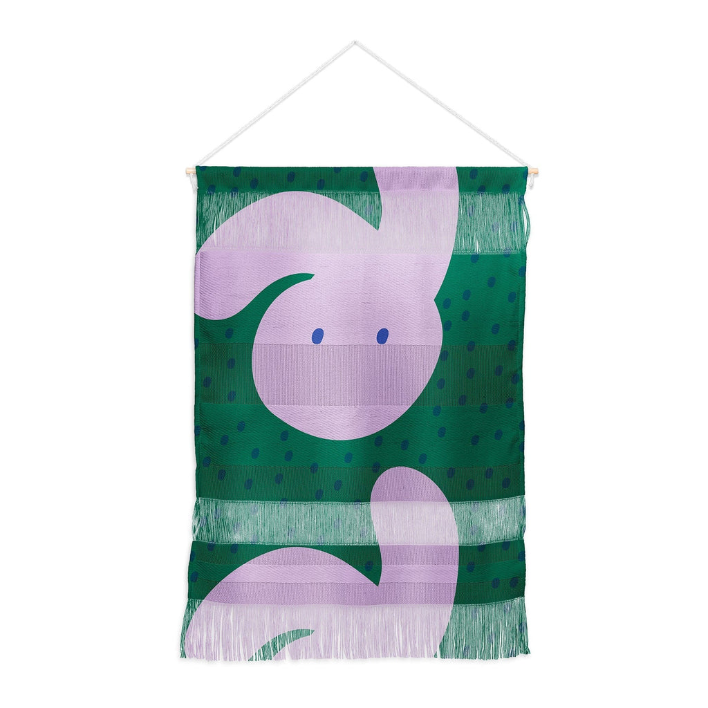 Camilla Foss Pebbles and Rabbit Wall Hanging Portrait