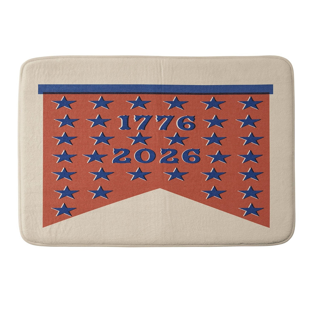 DENY Designs Star Banner Memory Foam Bath Mat