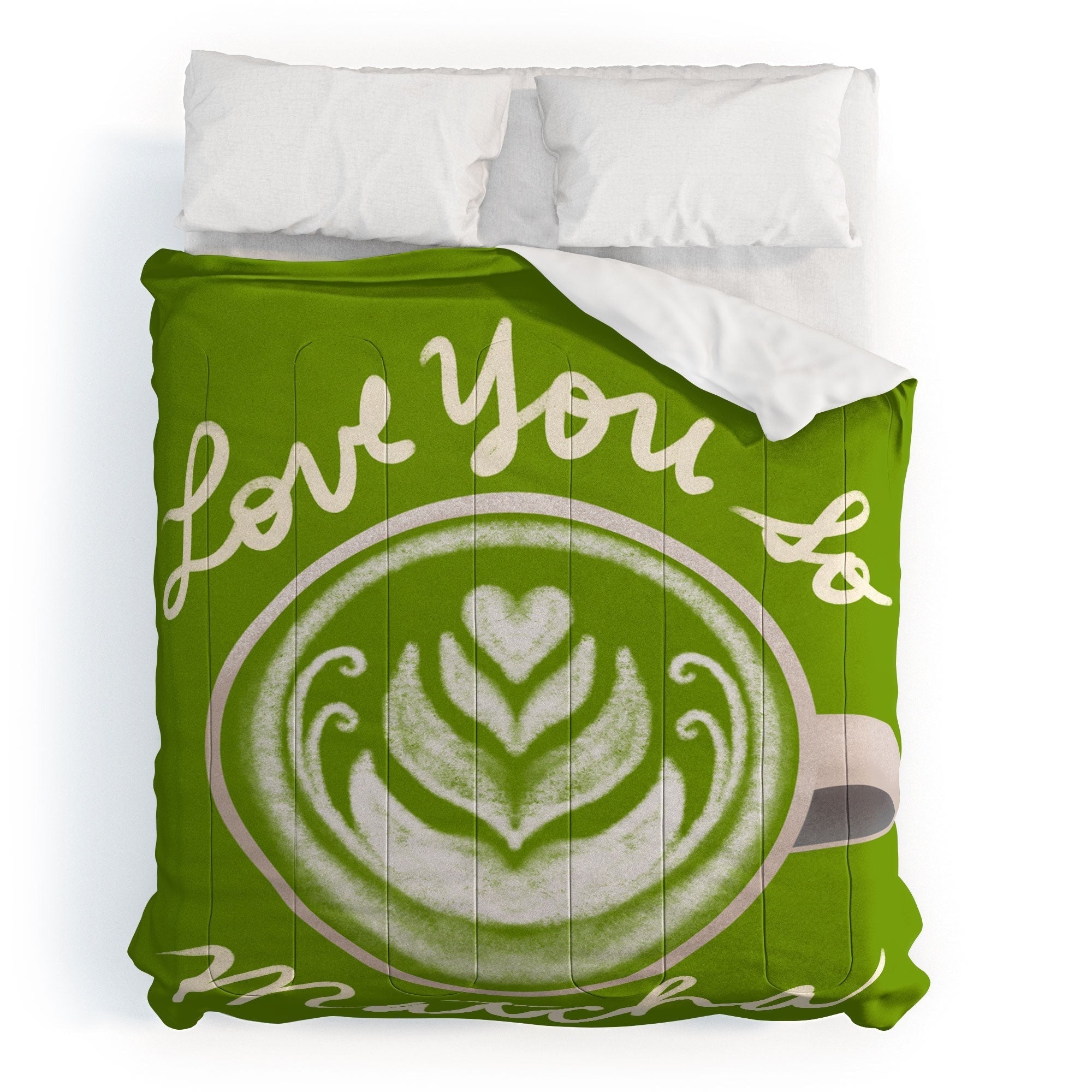 Design by Spark Love You So Matcha Comforter