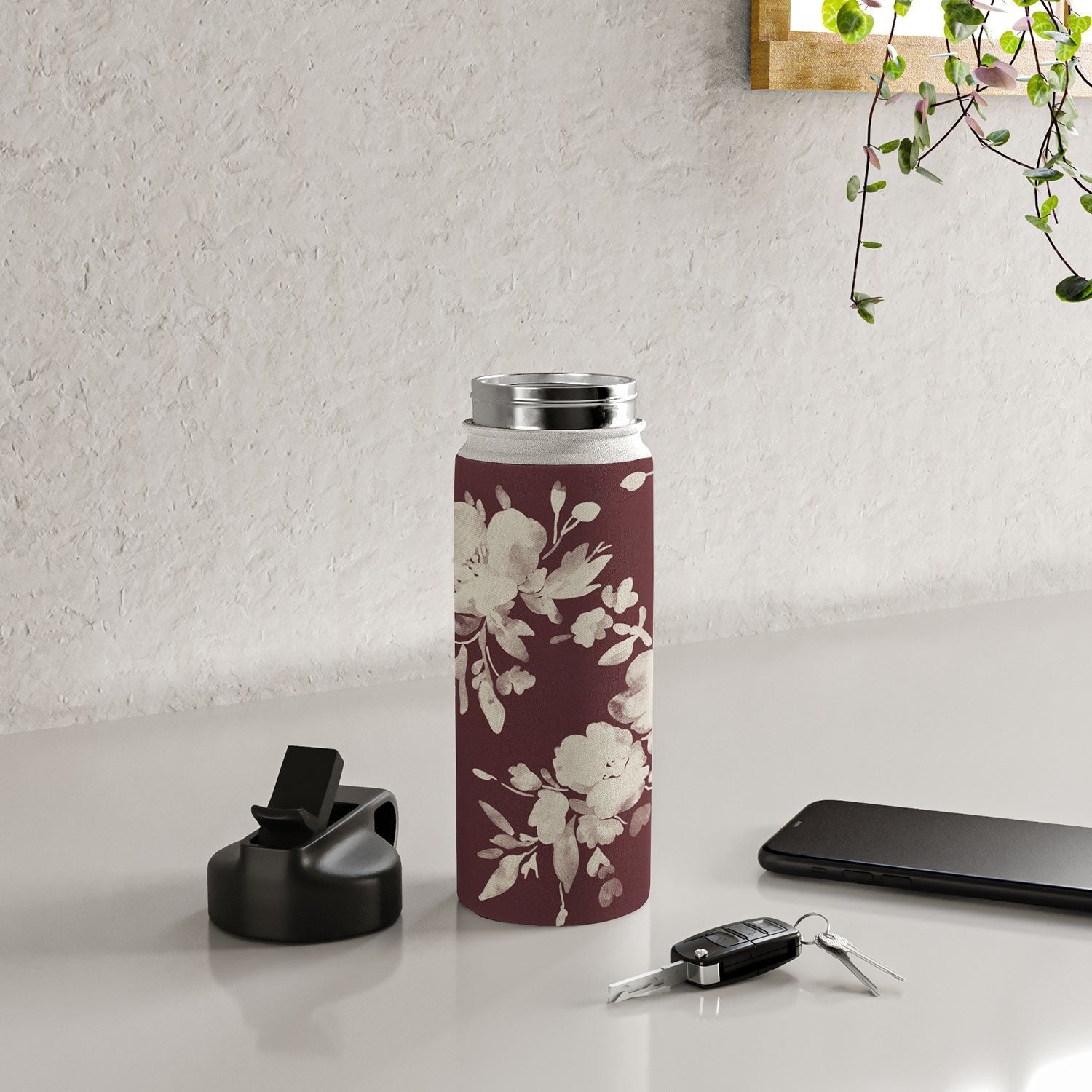 Marta Barragan Camarasa Antique Petal Romance Water Bottle