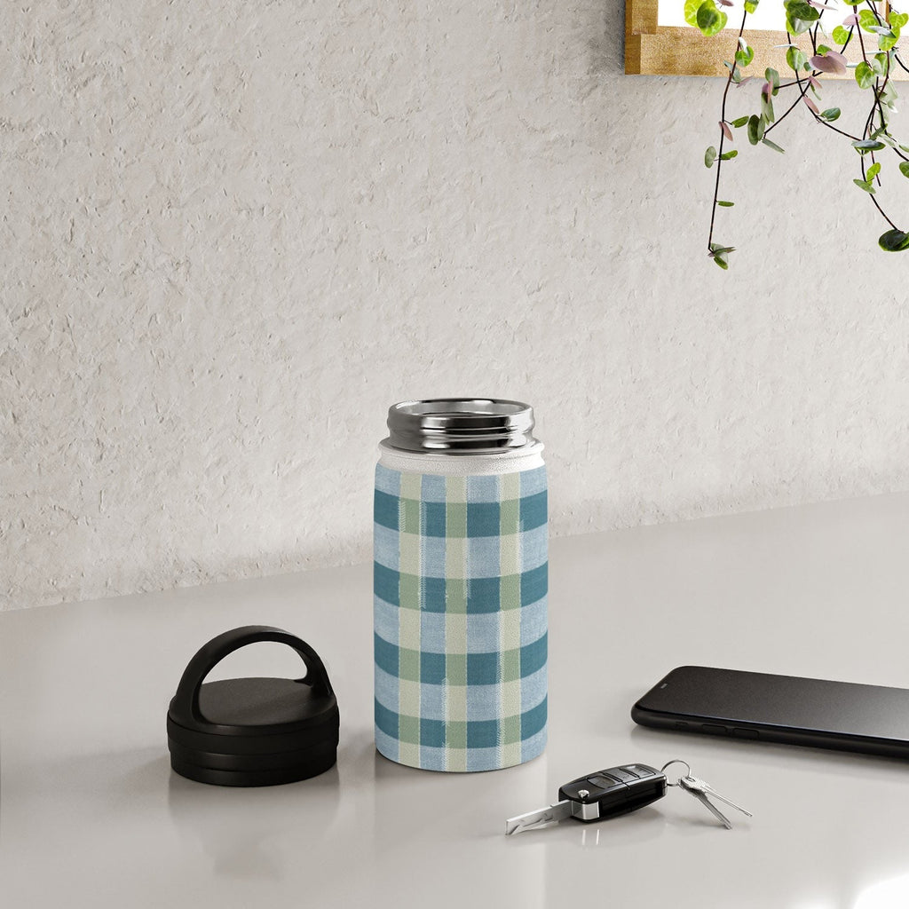 Marta Barragan Camarasa Country Style Checks Water Bottle