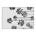 Gal Design Black And White Palms Outdoor Rug
