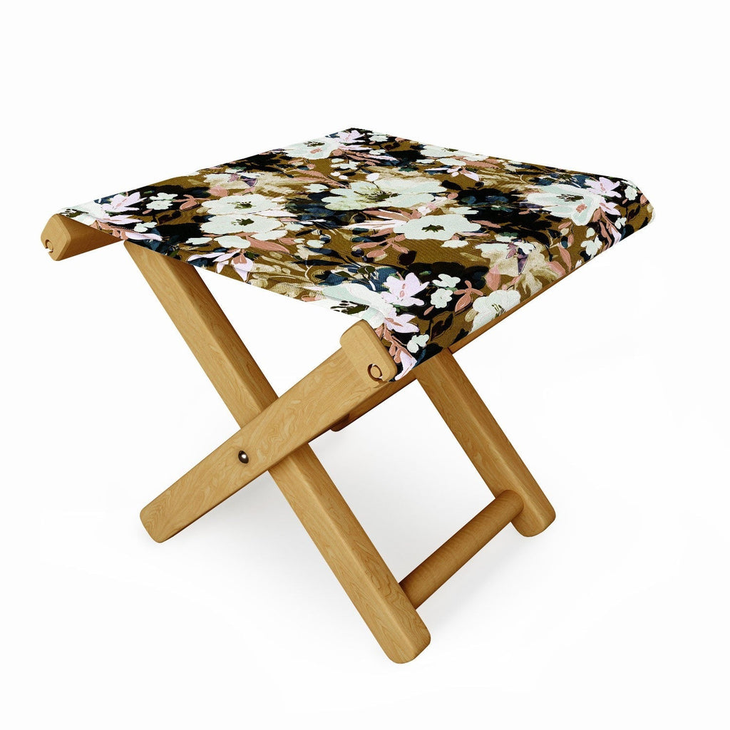 Marta Barragan Camarasa Romantic Floral Fusion Folding Stool