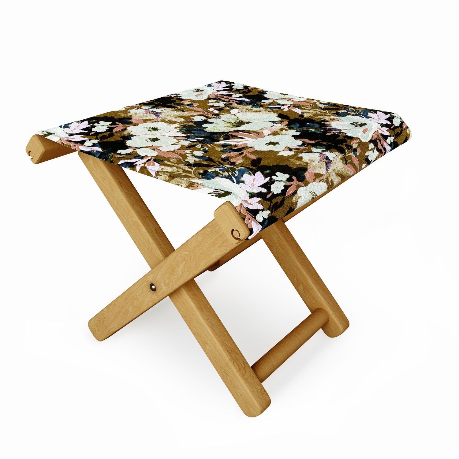 Marta Barragan Camarasa Romantic Floral Fusion Folding Stool