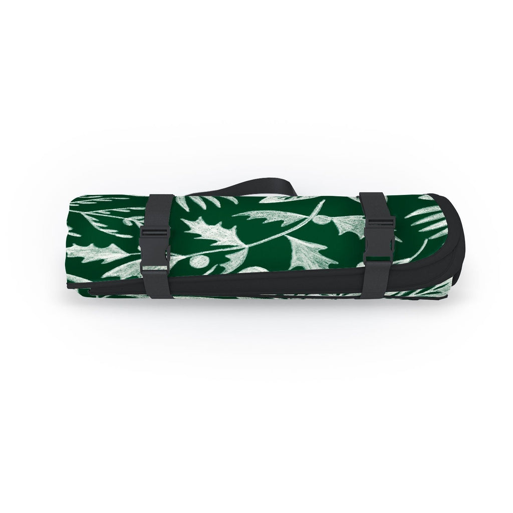 Pimlada Phuapradit Christmas Poinsettia Picnic Blanket