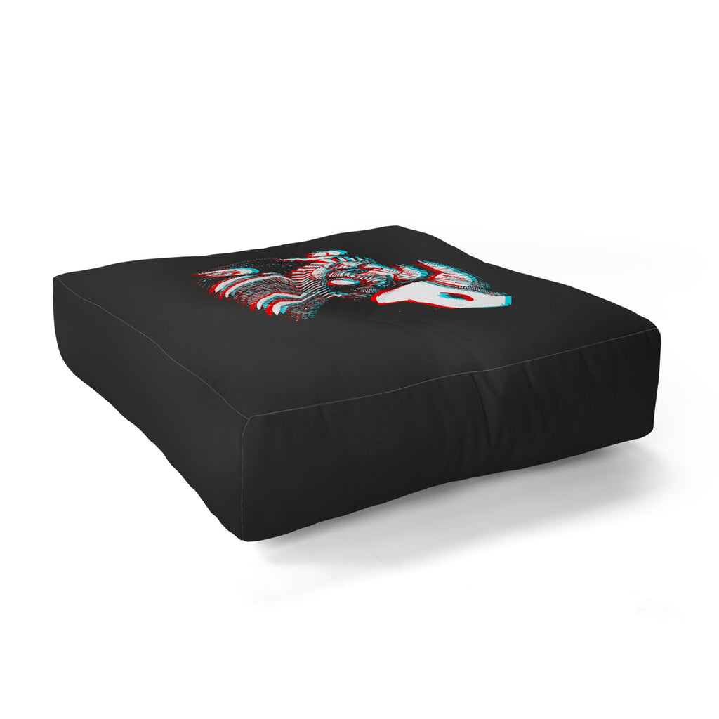 Adam Priester Spirit Rhino Floor Pillow Square