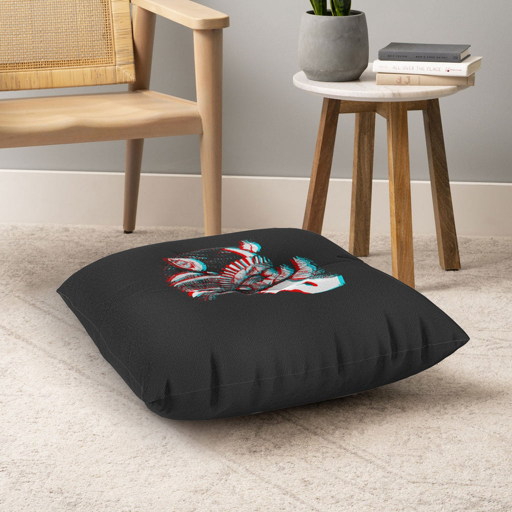 Adam Priester Spirit Rhino Floor Pillow Square