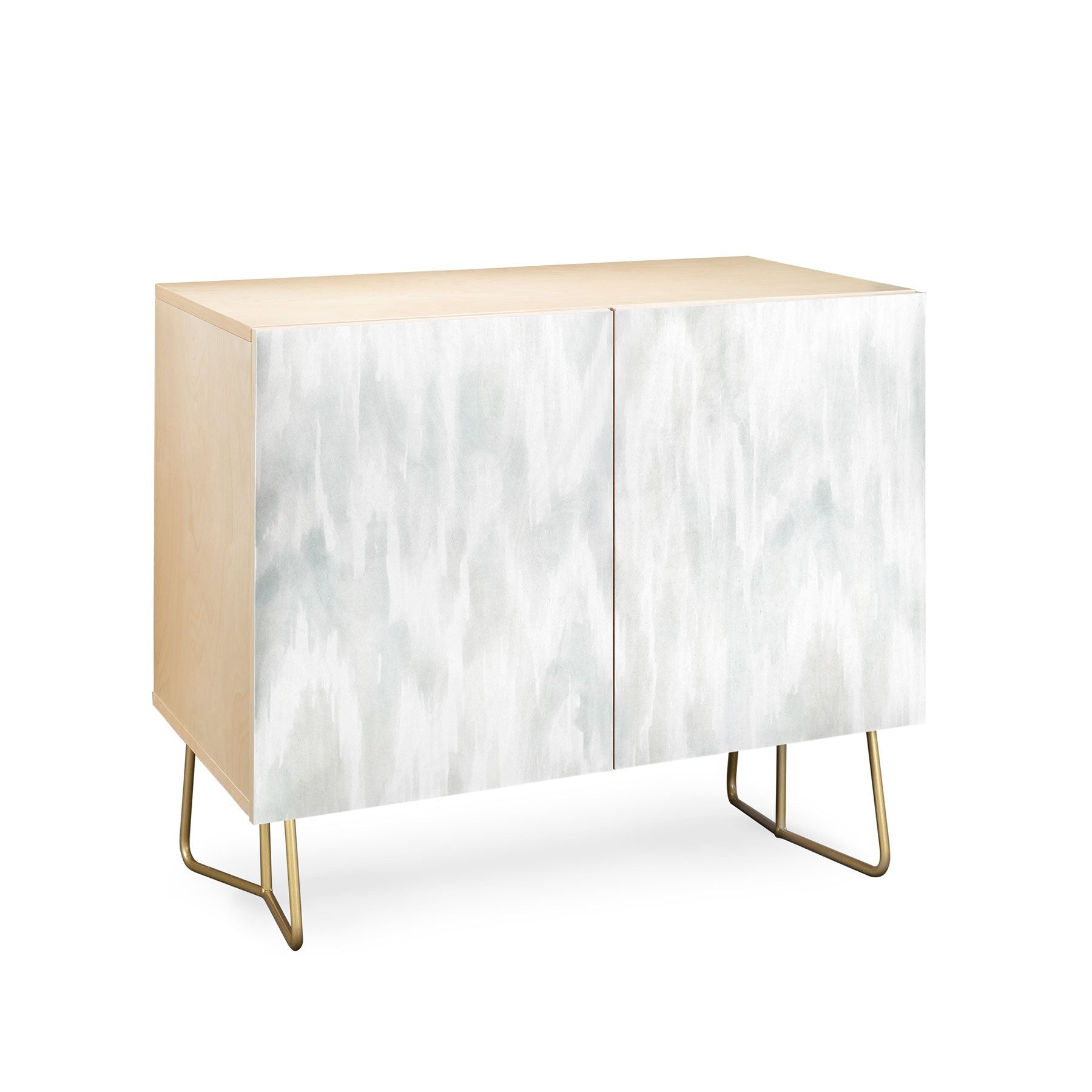 Jacqueline Maldonado Watercolor Wood Grain Credenza