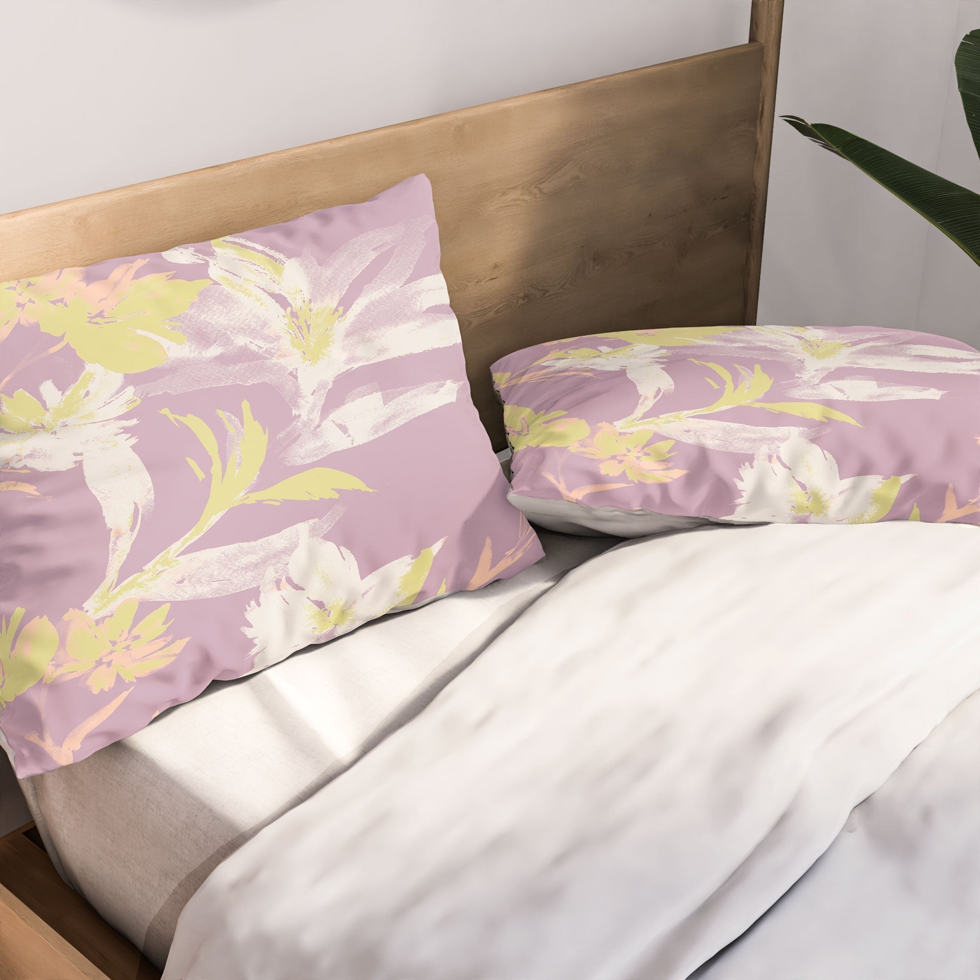 Gabriela Fuente Emma Lilac Floral Pillow Shams