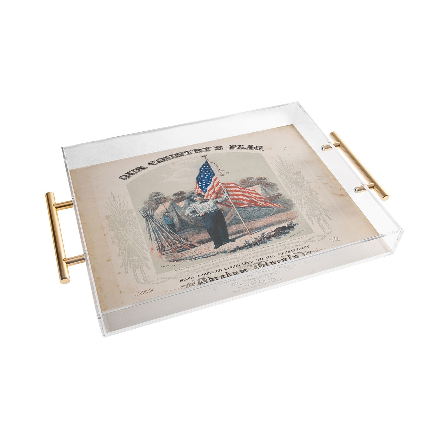 DENY Designs Our Country s Flag Acrylic Tray