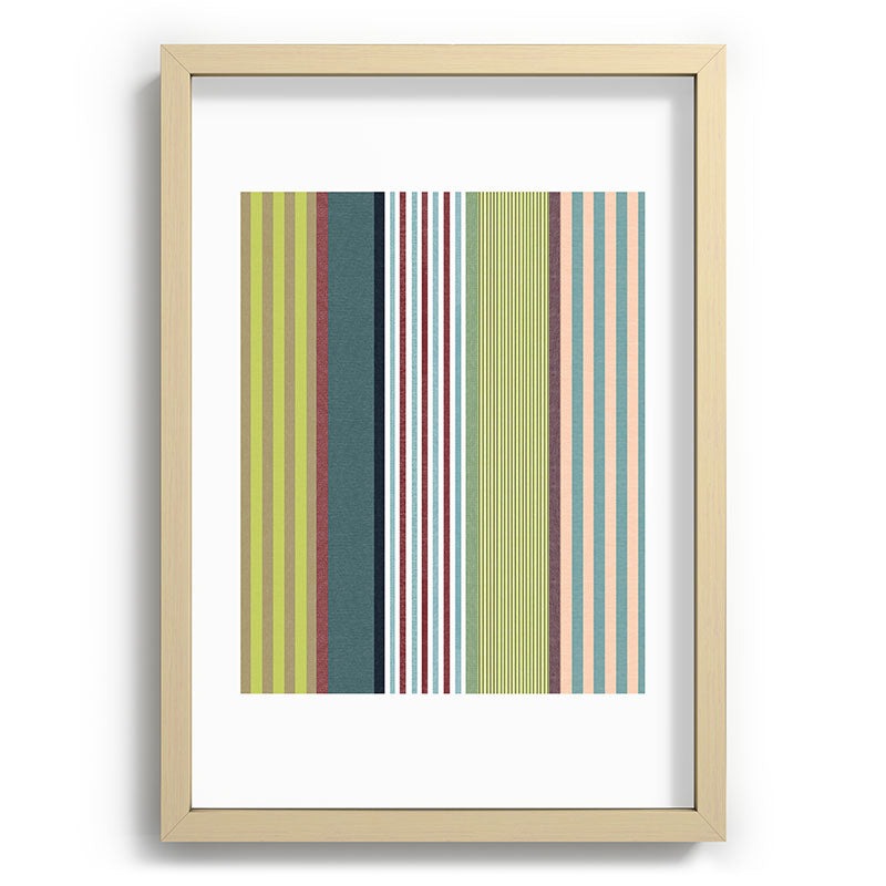 Marta Barragan Camarasa Colorful Stripe Delight Recessed Framing Rectangle