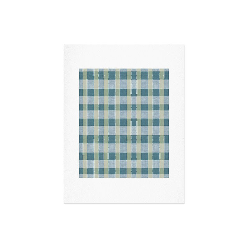 Marta Barragan Camarasa Country Style Checks Art Print