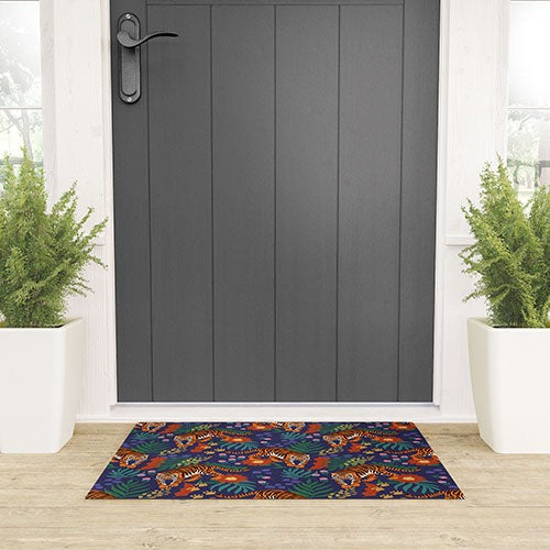 Design by Spark Tiger of the Glorious Jungle Welcome Mat