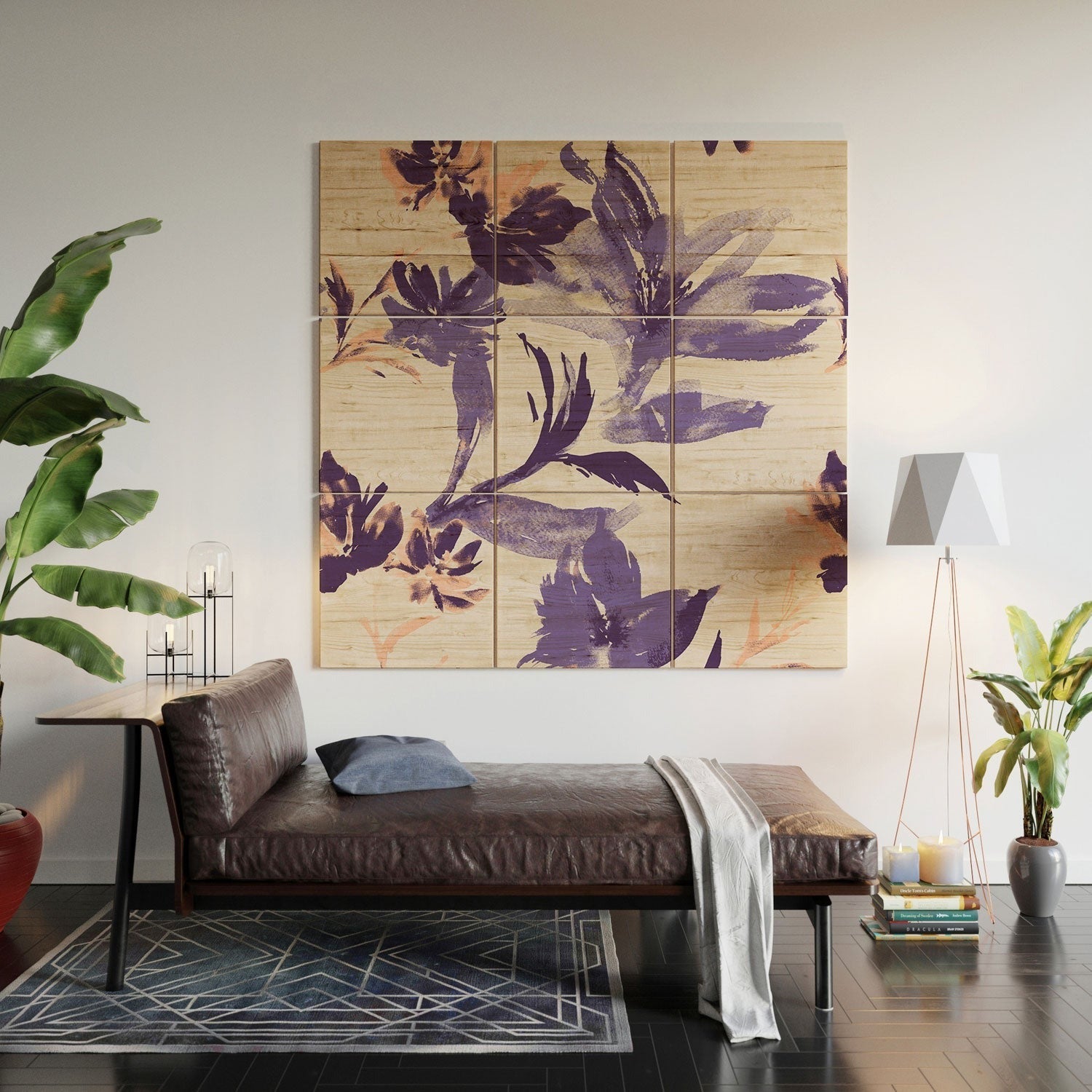 Gabriela Fuente Emma Classic Floral Wood Wall Mural