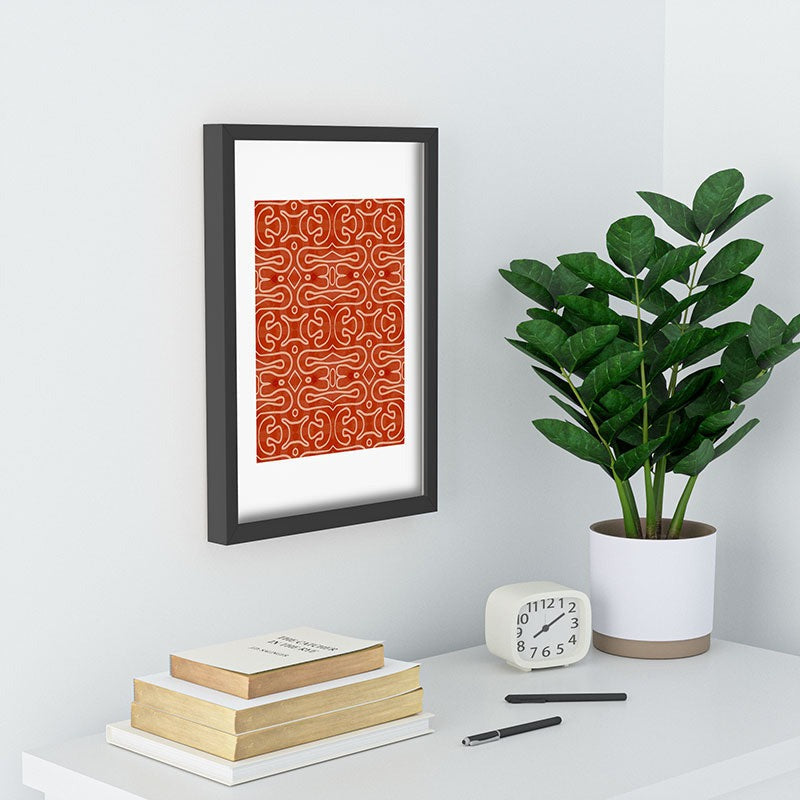 Mirimo Venexiana Burnt Orange Recessed Framing Rectangle