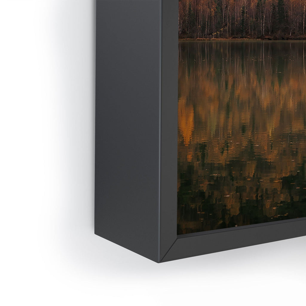 Hannah Kemp Fall Lake Framed Mini Art Print