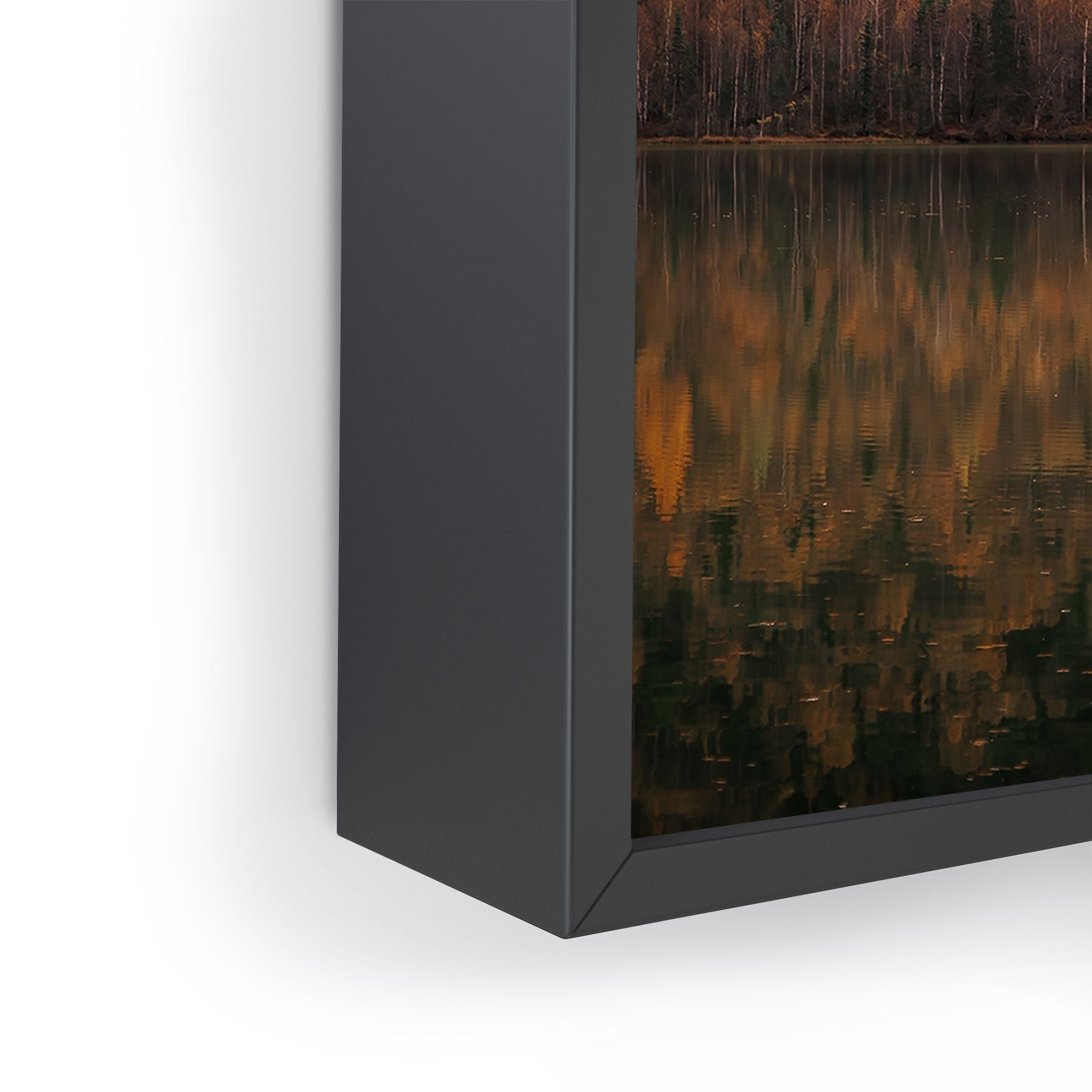 Hannah Kemp Fall Lake Framed Mini Art Print