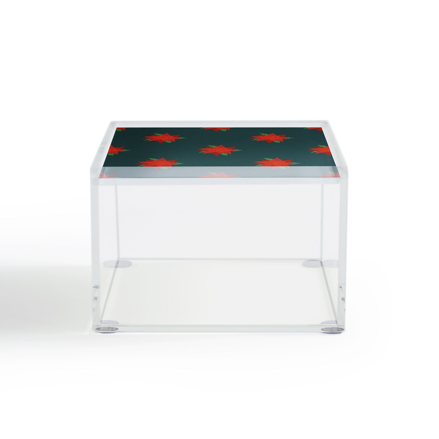 Design by Spark Poinsettia Florals Acrylic Box