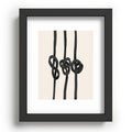 Agnes 91 Minimalist Black Knot Abstract Recessed Framing Rectangle