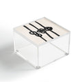 Agnes 91 Minimalist Black Knot Abstract Acrylic Box