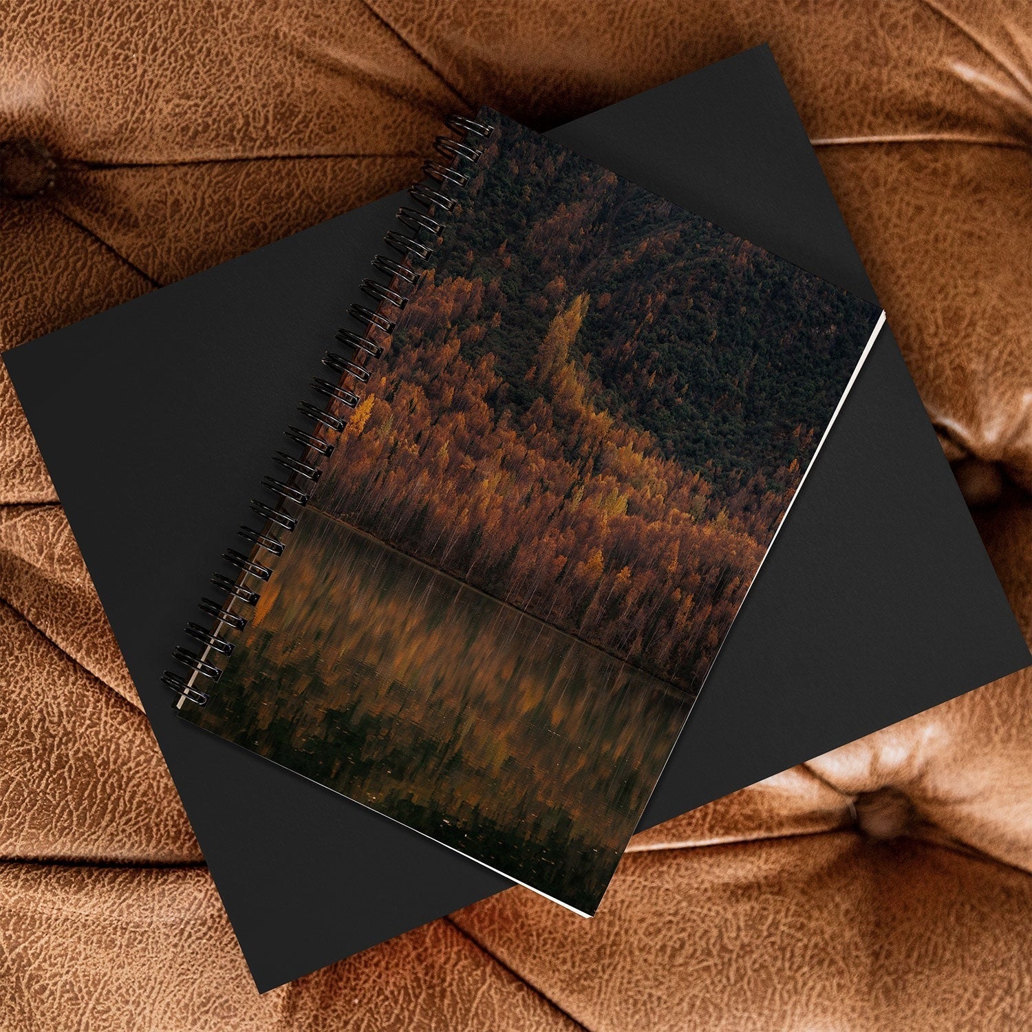 Hannah Kemp Fall Lake Spiral Notebook